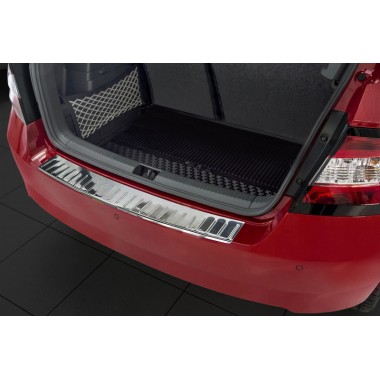 Накладка на задний бампер Skoda Fabia III Hatchback (2014-) бренд – Avisa главное фото